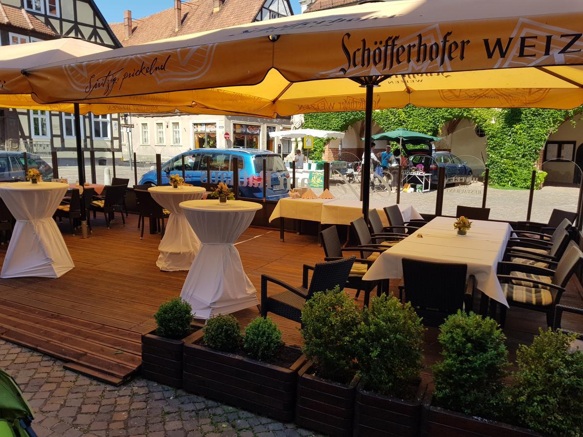 Hotel-Cafe Am Rathaus Gardelegen Exterior foto